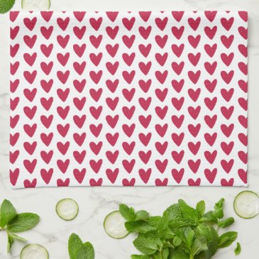  Cute Little Raspberry Red Hearts Pattern