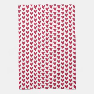  Cute Little Raspberry Red Hearts Pattern