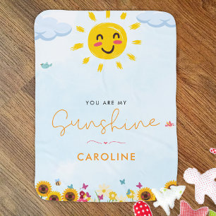 Cute Little ray of Sunshine Baby Blanket