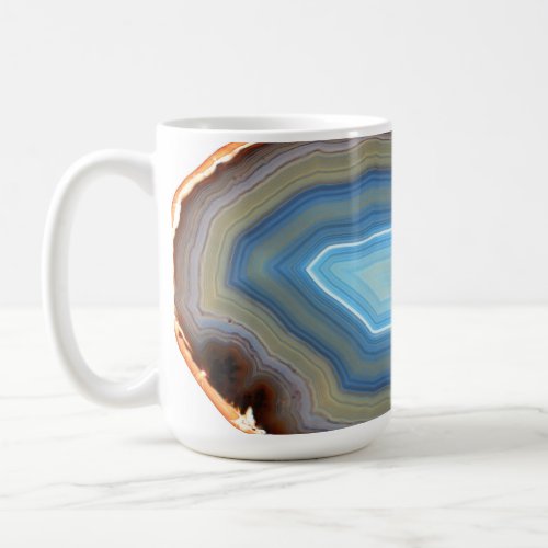 Cute Little Red Devil Hiding in the Agate   Coffee Mug