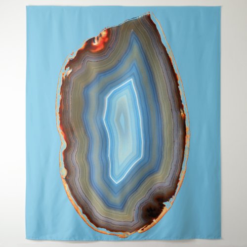 Cute Little Red Devil Hiding in the Agate   Tapestry