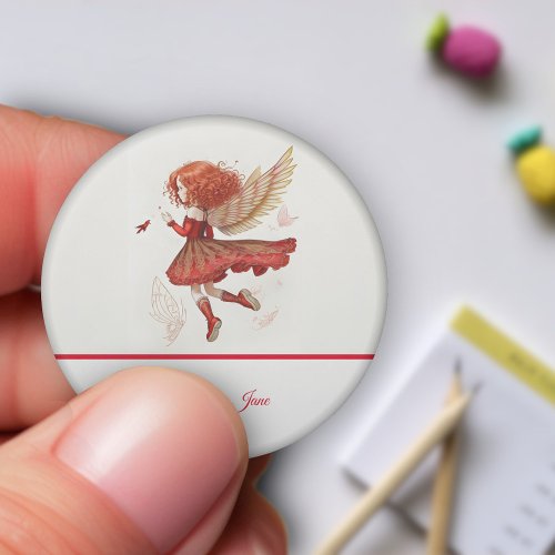 Cute Little Red Flying Fairy Girly Fantasy Eraser