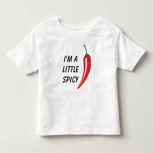 Cute little red hot chili pepper kawaii drawing toddler t_shirt
