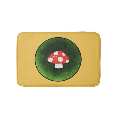 Cute Little Red Mushroom Bathroom Mat