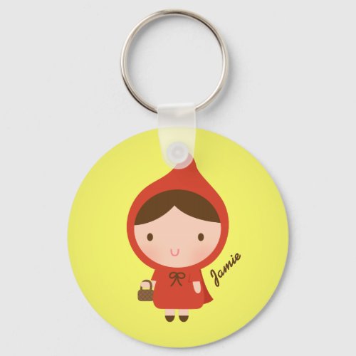 Cute Little Red Riding Hood Fairytale for Girls Keychain