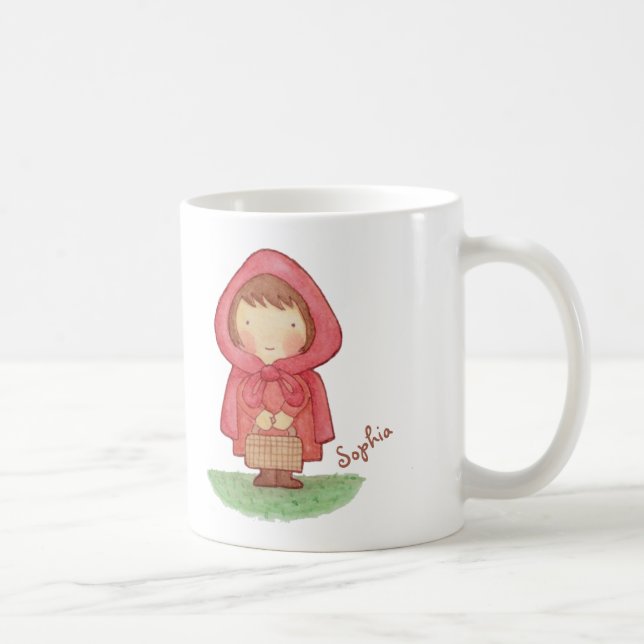 Cute Little Red Riding Hood Folk Tale Mug (Right)