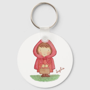 Cute Little Red Riding Hood Storybook Magnet Keychain
