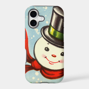 Cute Little Retro Snowman iPhone 17 Case
