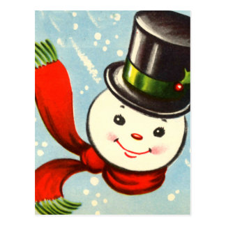 Vintage Snowman Postcards | Zazzle