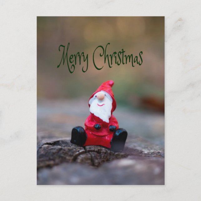 Cute Little Santa Clause Merry Christmas Postcard (Front)