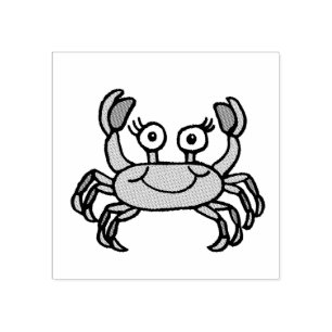 Cute Little Sea Creature Crab Rubber Stamp