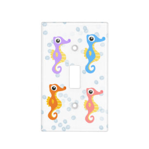 Cute Little Seahorses  Light Switch Cover