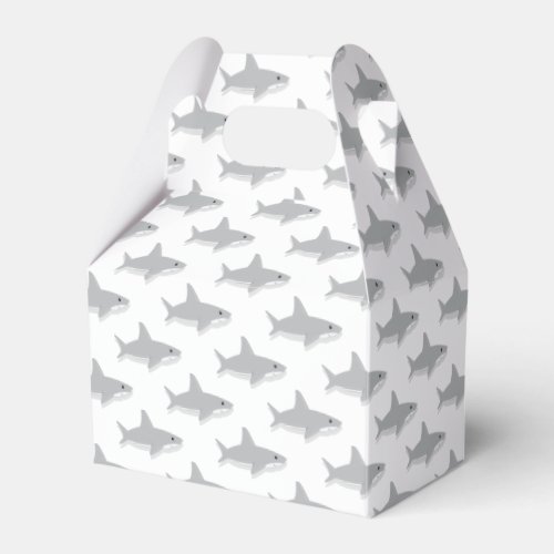 Cute Little Shark Cartoon Favor Boxes