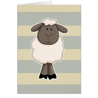 Cute little sheep ewe cards