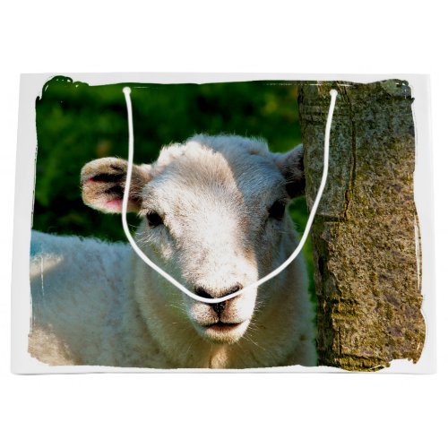 CUTE LITTLE SHEEP LARGE GIFT BAG