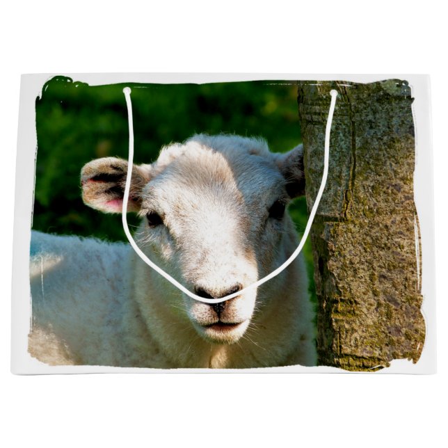 CUTE LITTLE SHEEP LARGE GIFT BAG (Front)