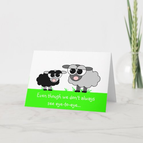 Cute Little Sheep Mothers Day Card