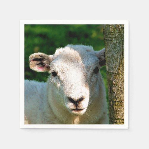 CUTE LITTLE SHEEP PAPER NAPKINS