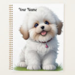 Cute Little Shih Tzu Puppy  Dog Lover Planner<br><div class="desc">Bring a smile to any dog lover's face with our AI-created wall art featuring a cute little Shih Tzu puppy. Perfect for home decor or as a gift,  these unique pieces will add a touch of whimsy to any room.  Shih Tzu Puppy,  dog lover</div>