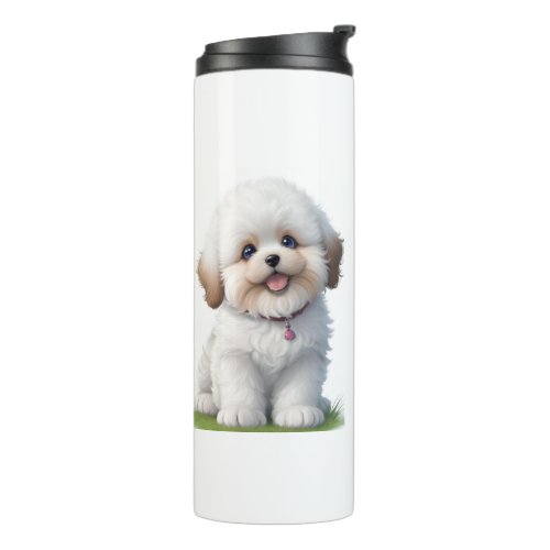 Cute Little Shih Tzu Puppy Dog Lover Thermal Tumbler