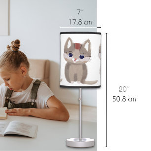 Cute little simplistic kitten table lamp
