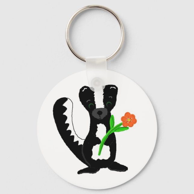 Cute Little Skunk Keychain (Front)