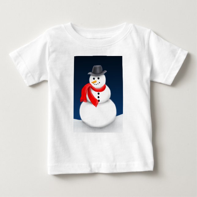 Cute Little Snowman Infant Shirt (Front)