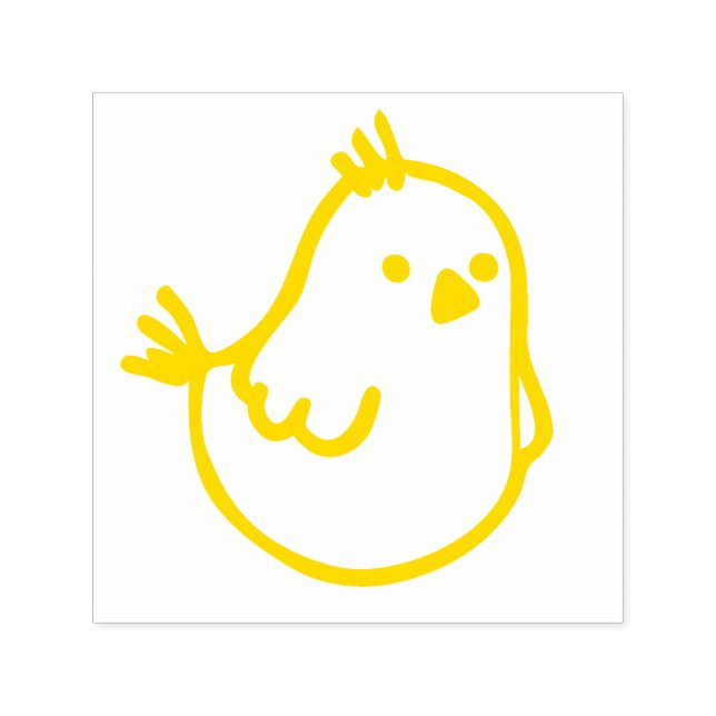 Cute Little Spring Chick - Tiny Song Bird - Canary Self-inking Stamp (Design)