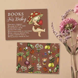 Cute Little Sprout Books for Baby Shower Request Enclosure Card