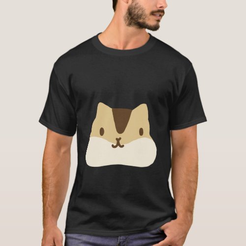 Cute Little Squirrel Chipmunk Face Graphic T_Shirt