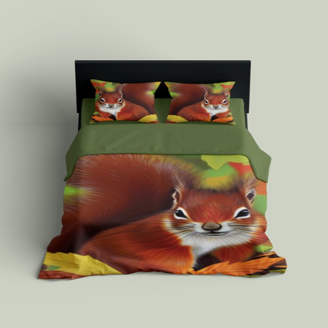 Cute Little Squirrel Duvet Cover (Creator Uploaded)