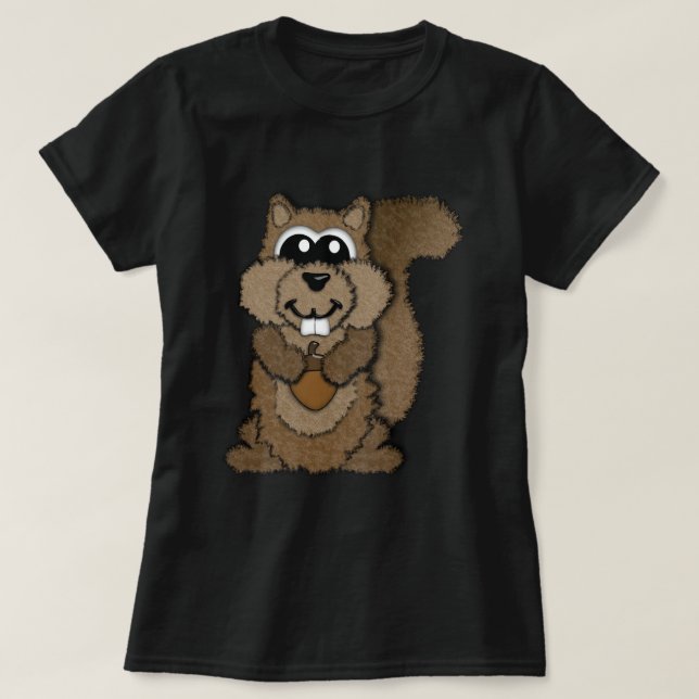 Cute Little Squirrel T-Shirt (Design Front)