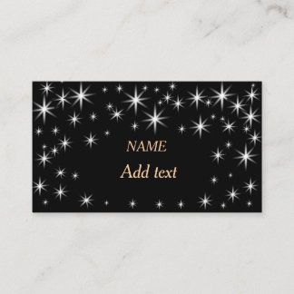 cute little stars business card