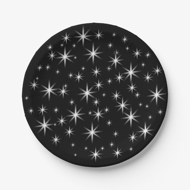 cute little stars paper plates (Front)