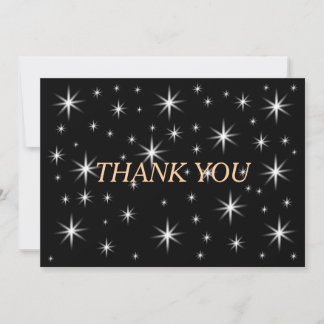 cute little stars thank you card
