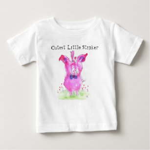 Cute Little Stinker Pig Baby T-Shirt