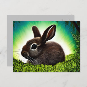 Cute Little Storybook Bunny Postcard