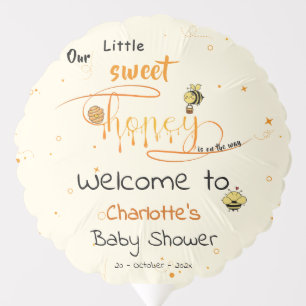 Cute Little Sweet Dripping Honey Baby Shower Balloon