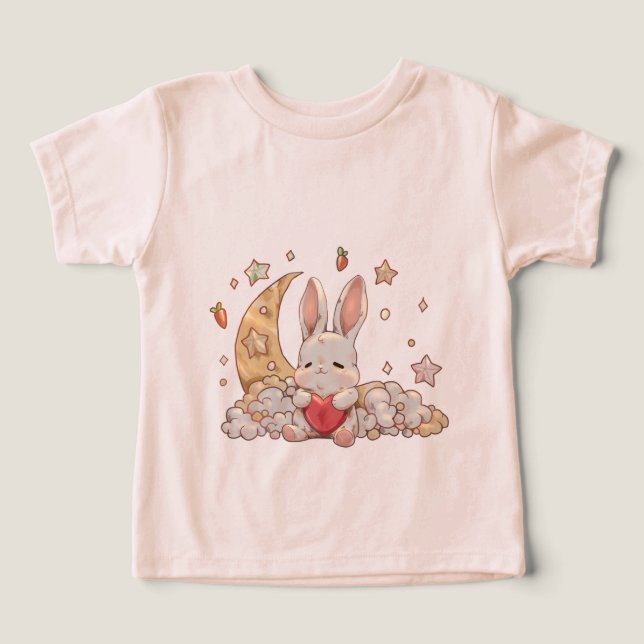 Cute little T-shirt for toddler girl (Design Front)