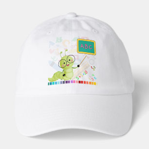 Cute Little Teacher Caterpillar Back to School  Hat