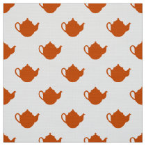 cute little teapots pattern fabric