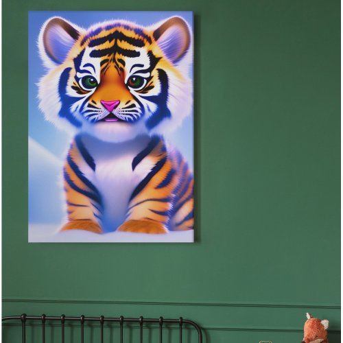Cute Little Tiger Cub Poster
