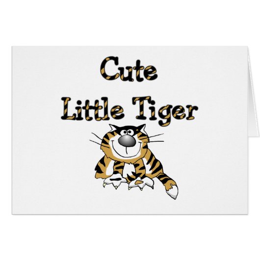Cute Little Tiger Tshirts and Gifts (Front Horizontal)
