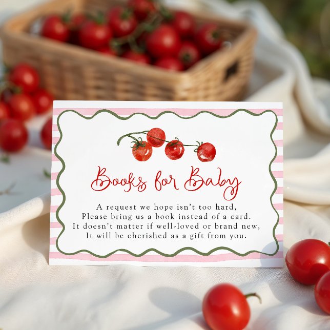 Cute Little Tomato Books for Baby Enclosure Card (Creator Uploaded)