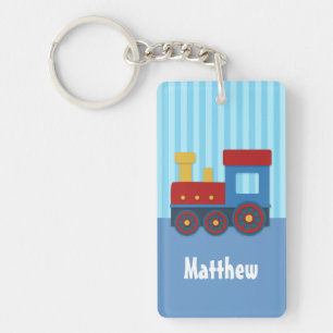 Cute Little Train Kids Personalized Keychain