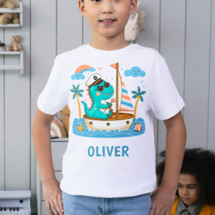 Cute little Trex Nautical Sailboat Captain T-Shirt
