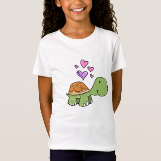 Cute Little Turtle with Love Heart T-Shirt