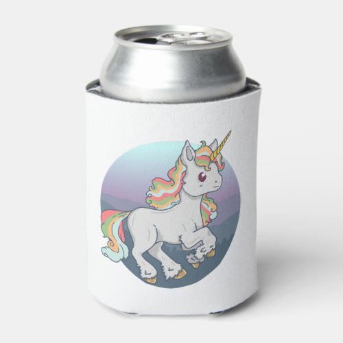 Cute little unicorn cute cartoon unicorn can cooler