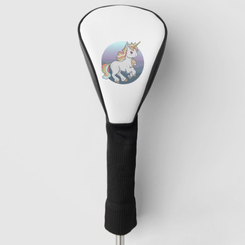 Cute little unicorn cute cartoon unicorn golf head cover