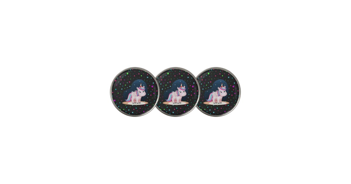 Cute Little Unicorn Golf Ball Marker Zazzle